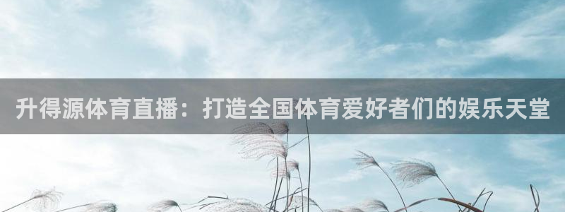 升得源体育直播：打造全国体育爱好者们的娱乐天堂
