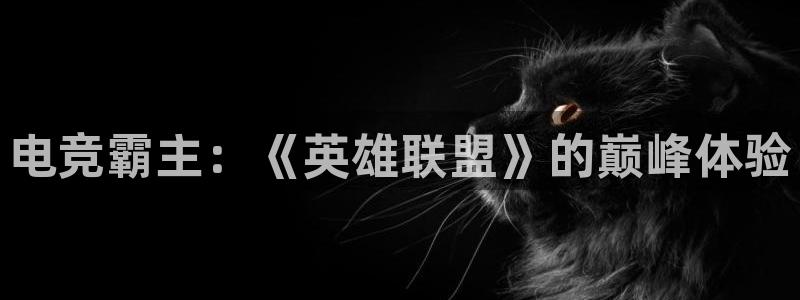 电竞霸主：《英雄联盟》的巅峰体验
