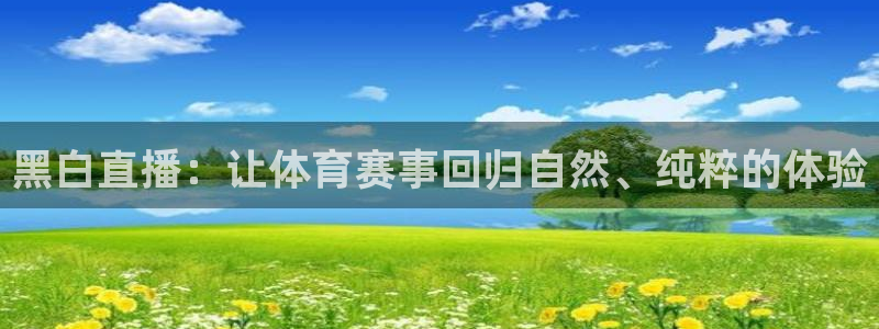 黑白直播：让体育赛事回归自然、纯粹的体验