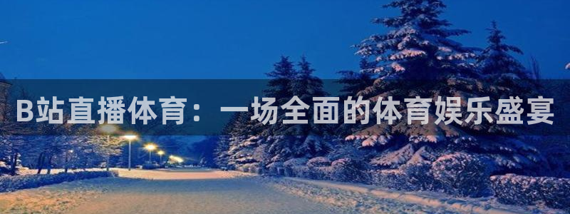 B站直播体育：一场全面的体育娱乐盛宴