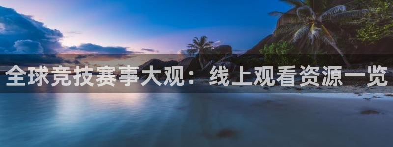 全球竞技赛事大观：线上观看资源一览